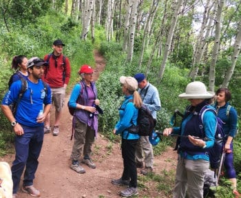 A Hops Hunter Hike offers a natural history and local history tour of Summit County. Photo courtesy of Summit Land Conservancy.