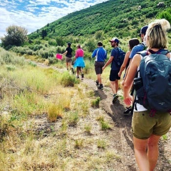 Hiking the Rail Trail in Summit County in search of wild hops.