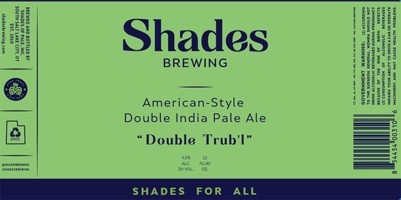 Shades Brewing - Branding - Double Trub'l - Featured - Utah Beer News