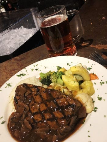 Chef's Meatloaf at Bohemian Brewery with a side of Oktoberfest.