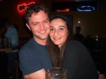 Ryan and Leza, about a month after they met, in 2007.