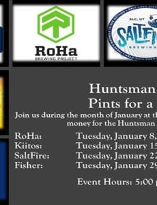 Pints for a Purpose - Huntsman Heroes January