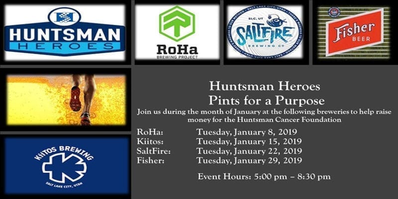 Pints for a Purpose - Huntsman Heroes January