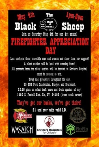 Firefighter Appreciation Day - Beer Events - Utah Beer News