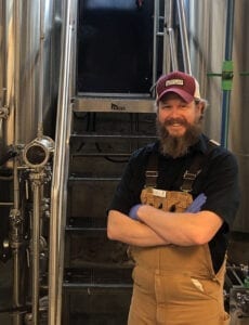 Chad Hopkins, brewer at Hopkins Brewing Co. in Sugar House.