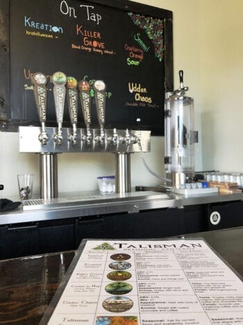 Talisman Brewing Company - Taproom Menu