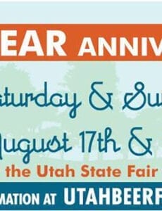 The 10th Anniversary Utah Beer Festival takes place Aug. 17-18, 2019 at the Utah State Fairpark.