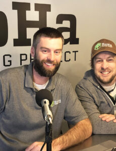 Rob Phillips, left, and Chris Haas discuss three beers they find tasty or intriguing.