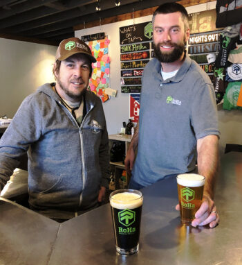 Chris Haas, left, and Rob Phillips, of RoHa Brewing Project.