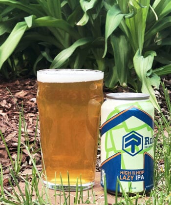 High on the Hop, a 5% "lazy" IPA that's bursting with tropical fruit aromas and flavors.