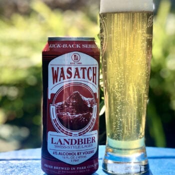 Landbier, which translates to "country beer," pays homage to Imboden's Swiss heritage. It features Southern German-grown floor-malted barley, Swiss Tettnang hops and a Zurich lager yeast. Imboden even had his cousin in Interlaken ship water samples so he could match the water profile in Park City.