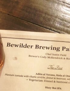 Bewilder Brewing - Beer Pairing Dinner - Featured 2