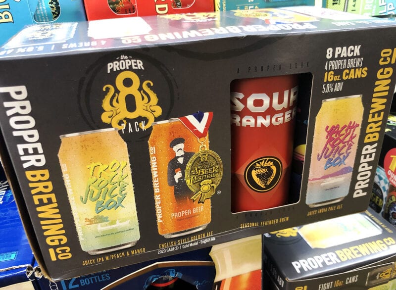 Proper Brewing Co. released a mixed pack in 2021. The eight-pack of 16-ounce cans includes a selection of the Salt Lake City brewery's popular brews, as well as space for a rotating beer.